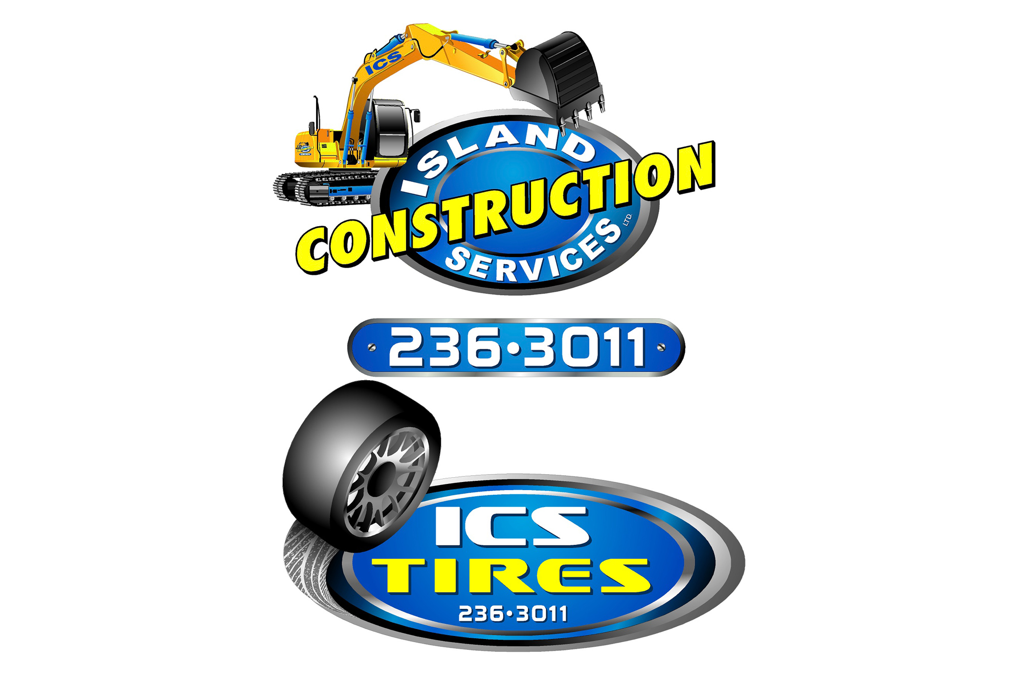 Island Construction Services logos